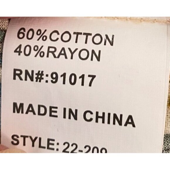 NWT Solitaire Womens Floral Peasant Blouse Cotton Rayon Blend Boho Style XL - Picture 5 of 10